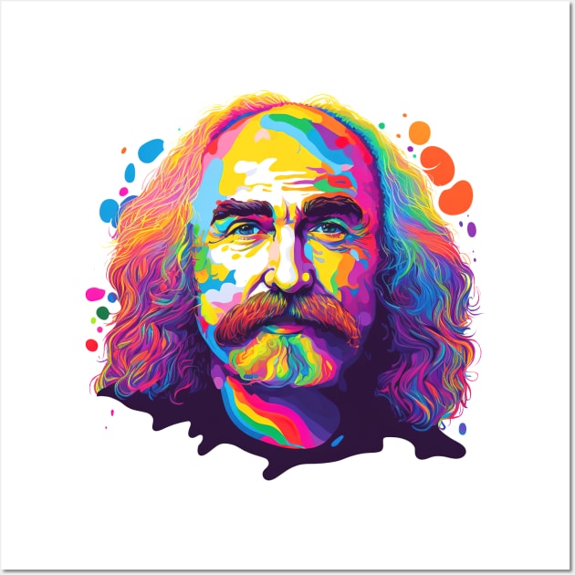 David Crosby / Retro Original Fan Design Wall Art by DankFutura